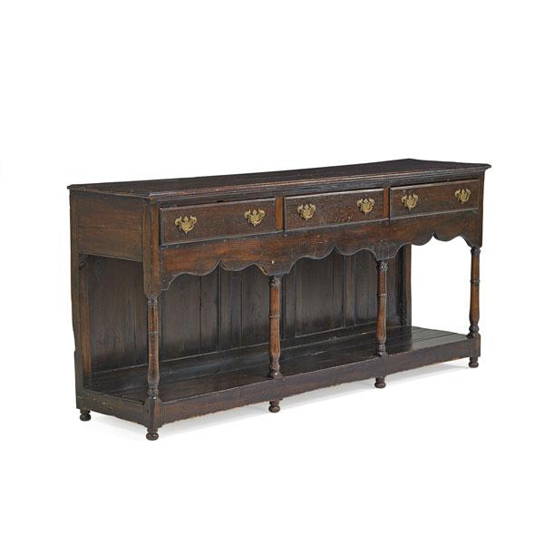 Appraisal: GEORGE II DRESSER BASE Condition Report