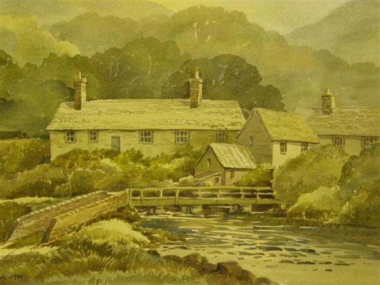 Appraisal: Keith Burtonshaw three watercolours of Yorkshire Derbyshire Dales and Durham