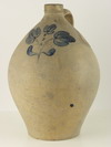 Appraisal: JUG - Two gallon gray stoneware ovoid shaped jug with