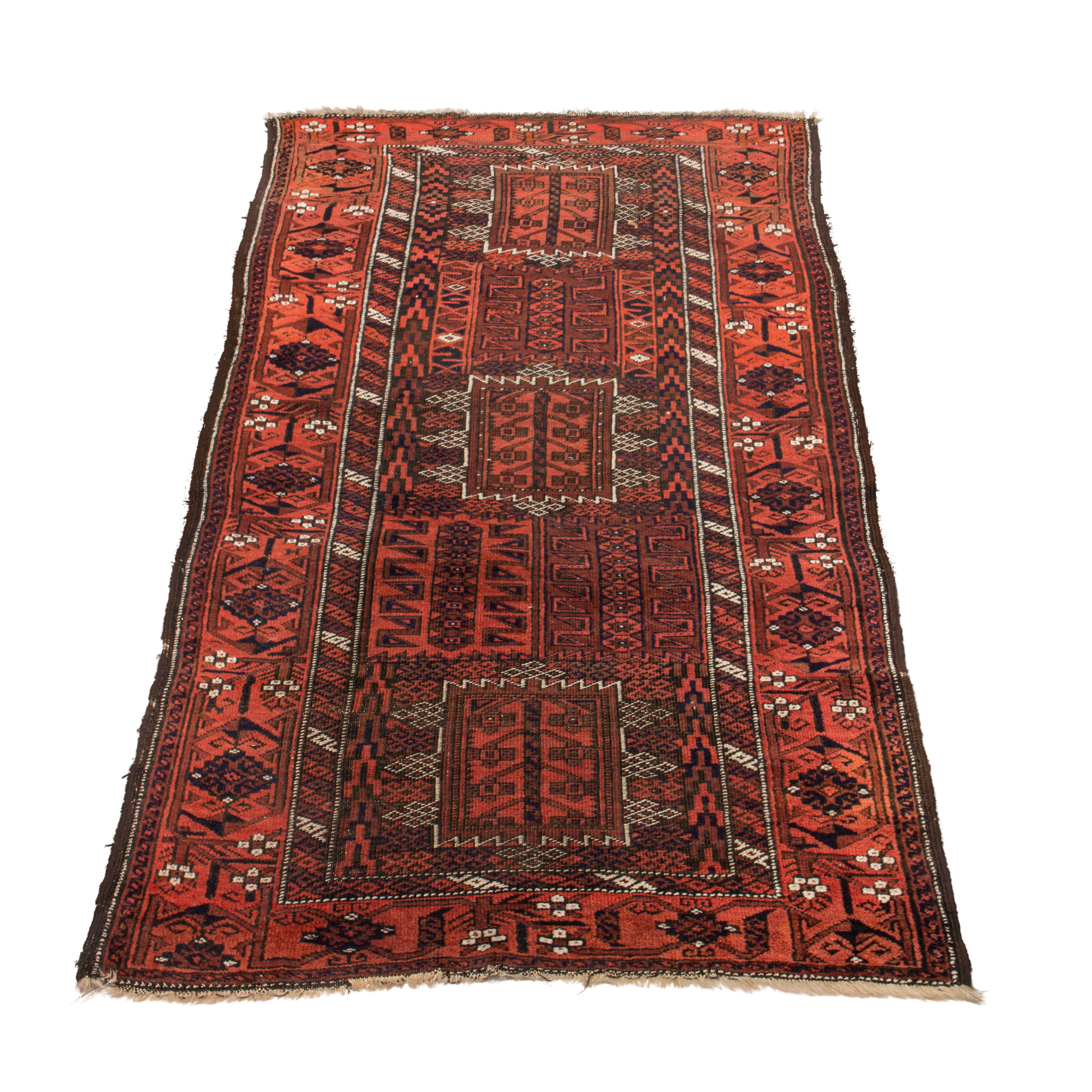 Appraisal: ANTIQUE BALUCHI CARPET Antique Baluchi carpet ' x '