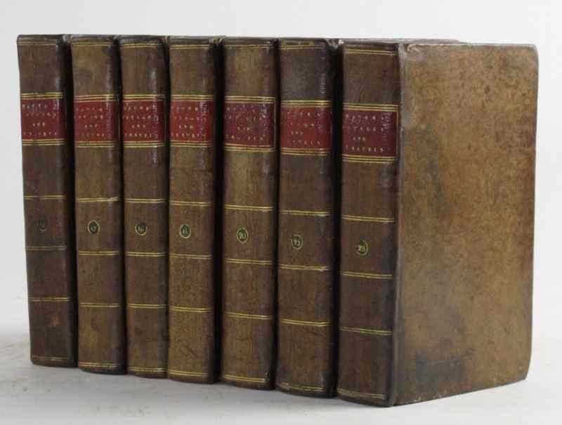 Appraisal: Antique Books Discovery of America leather bound seven volumes by