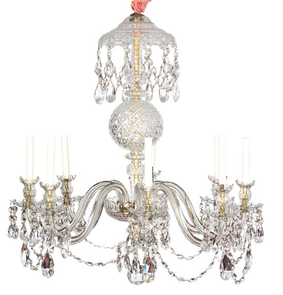 Appraisal: Sale Lot A Waterford Glass Eight-Light Chandelier th century having