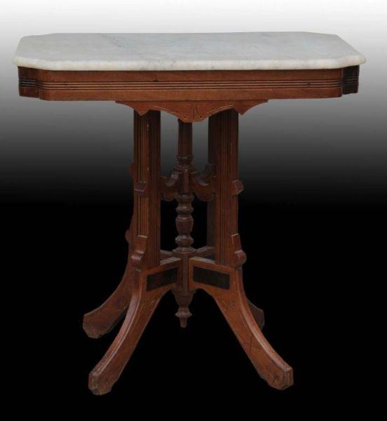 Appraisal: Marble Top Table Description Furniture CategoryCondition Excellent Size - T