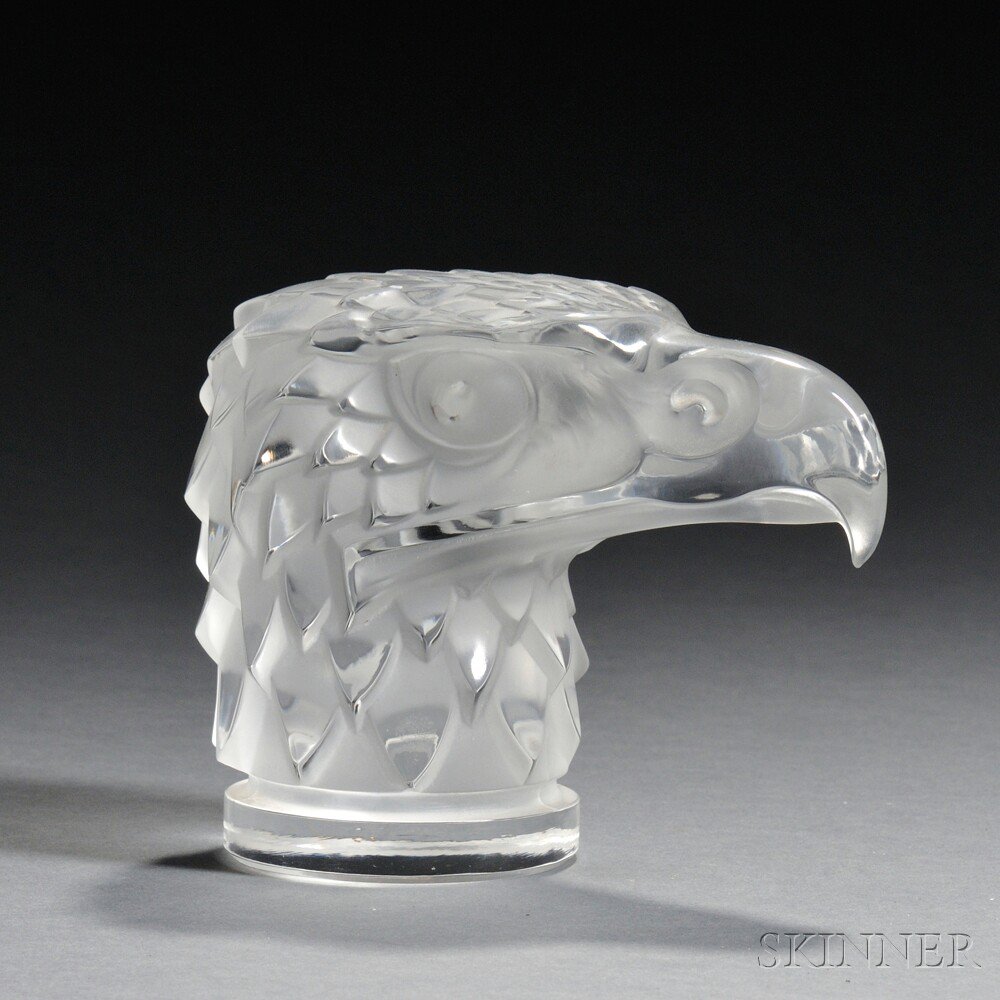 Appraisal: Lalique Eagle Tete D'aigle Paperweight Crystal France th century Designed