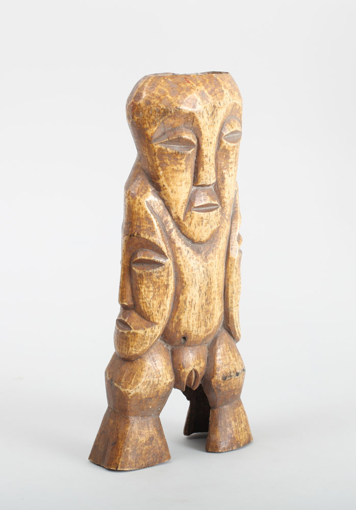 Appraisal: Lega Carved Bone Multi-Headed Standing Female Figure Democratic Republic of