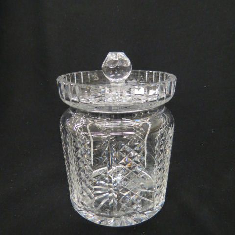 Appraisal: Waterford Cut crystal Biscuit Jar signed excellent