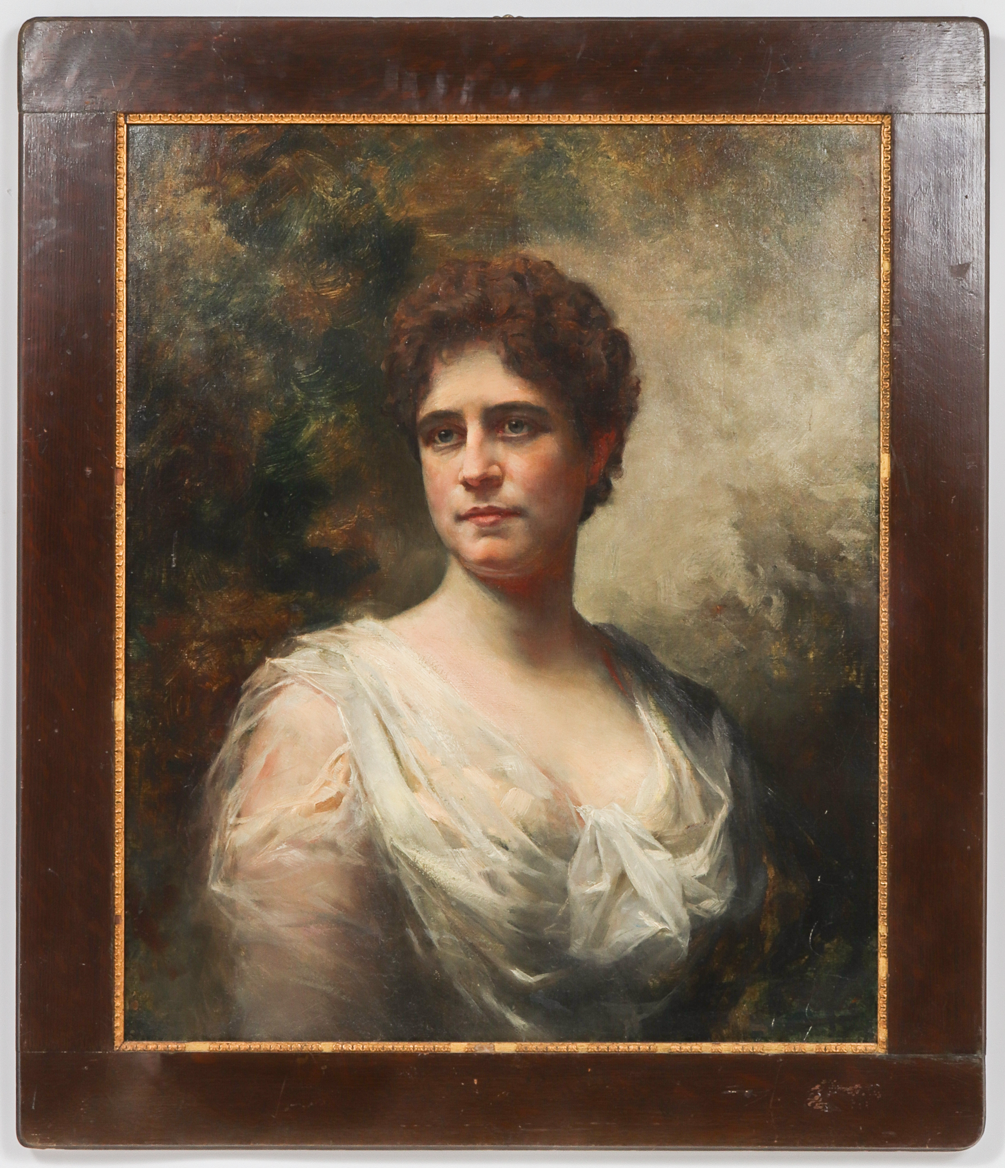 Appraisal: EDWARD AUGUST BELL PORTRAIT OF A WOMAN OIL Edward August