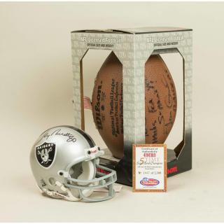 Appraisal: Raiders Signed Football Helmet by Rice Garcia Jerry Rice signed