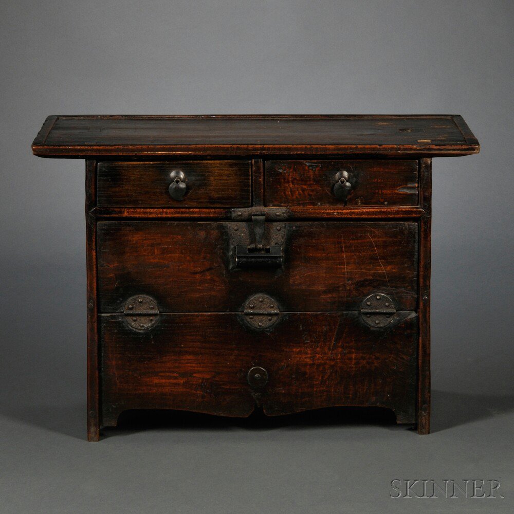 Appraisal: Bedside Bandaji Chest Meorijang Korea th century two sections the