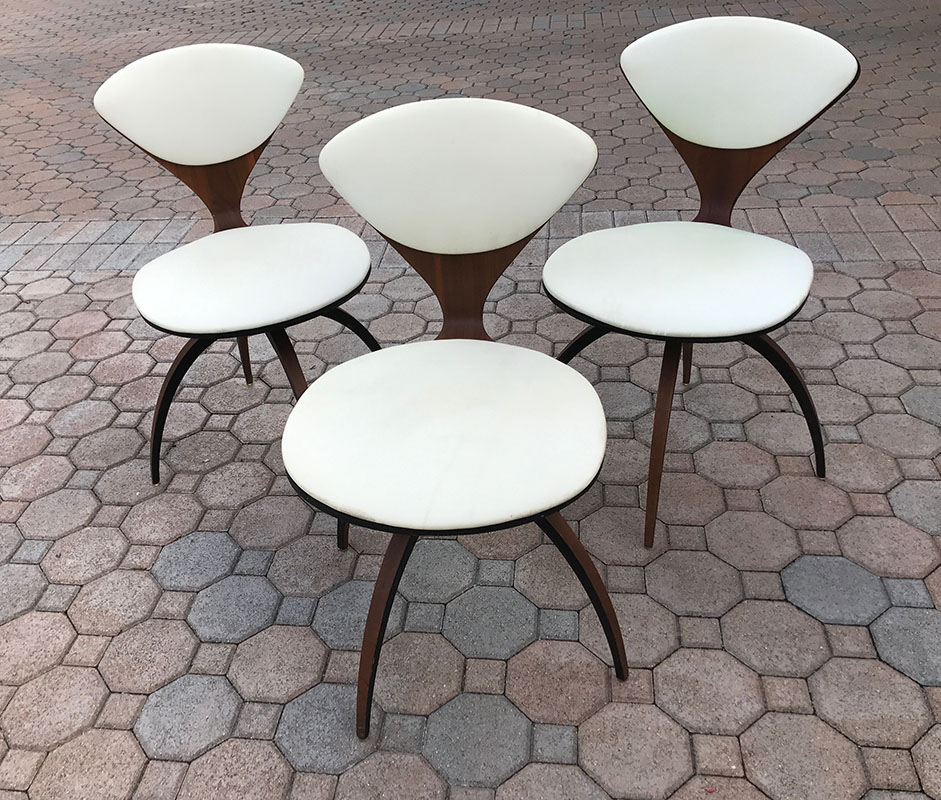 Appraisal: NORMAN CHERNER FOR PLYCRAFT CHAIRS Designed by Norman Cherner for