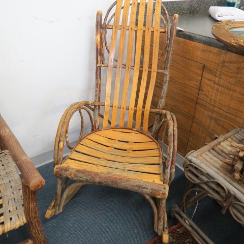 Appraisal: Twig Oak Rocker