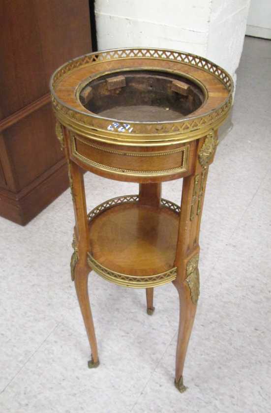 Appraisal: LOUIS XV STYLE JARDINIERE STAND French th century a round