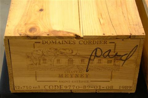 Appraisal: BOTTLE CASE OF DOMAINES CORDIER CHATEAU MEYNEY ST ESTEPHE