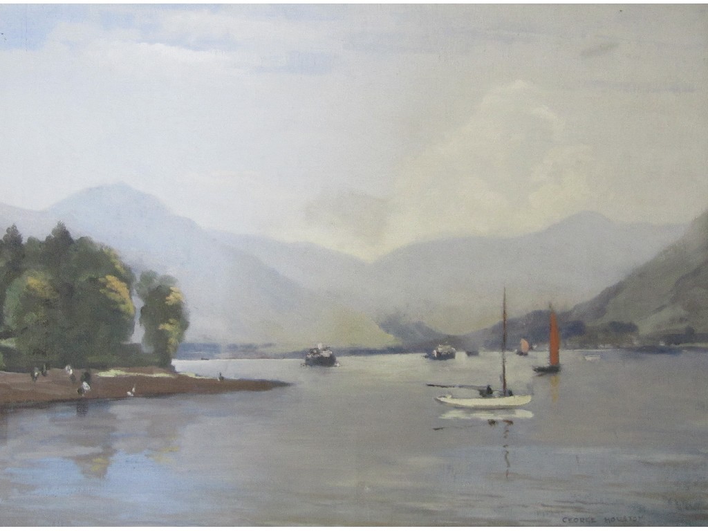 Appraisal: GEORGE HOUSTON RSA RSW RI - YACHTS AND FERRY BOATS