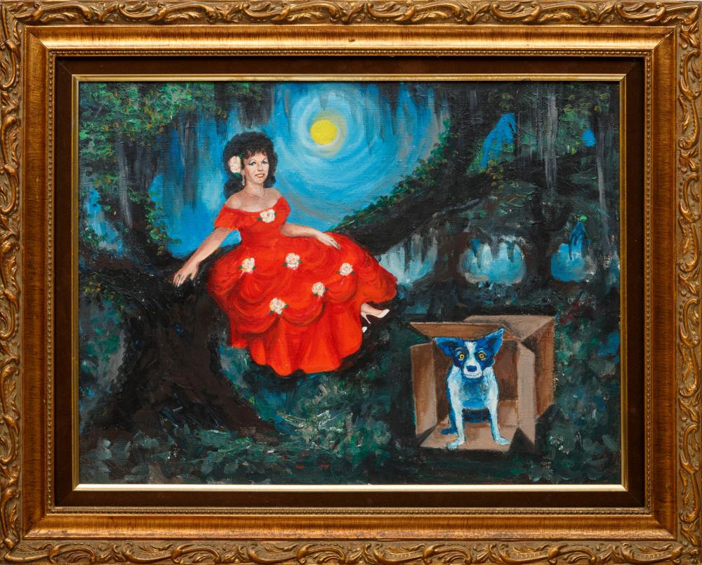 Appraisal: Manner of George Rodrigue American Louisiana - Chris Owens in