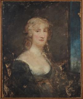 Appraisal: American School Portrait of a Lady th c oi American