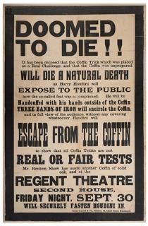 Appraisal: Houdini Harry Ehrich Weisz Doomed to Die Manchester James Tennant