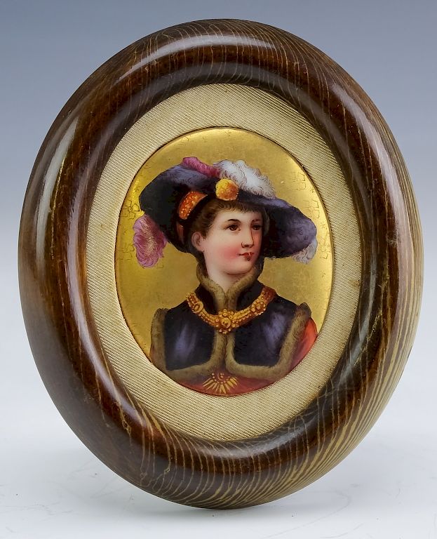 Appraisal: Antique Portrait Miniature of European Dandy Man Miniature Hand painted