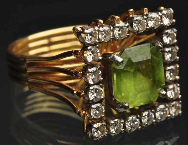 Appraisal: K Y Gold Diamond Emerald Ring Weight grams dwt Condition