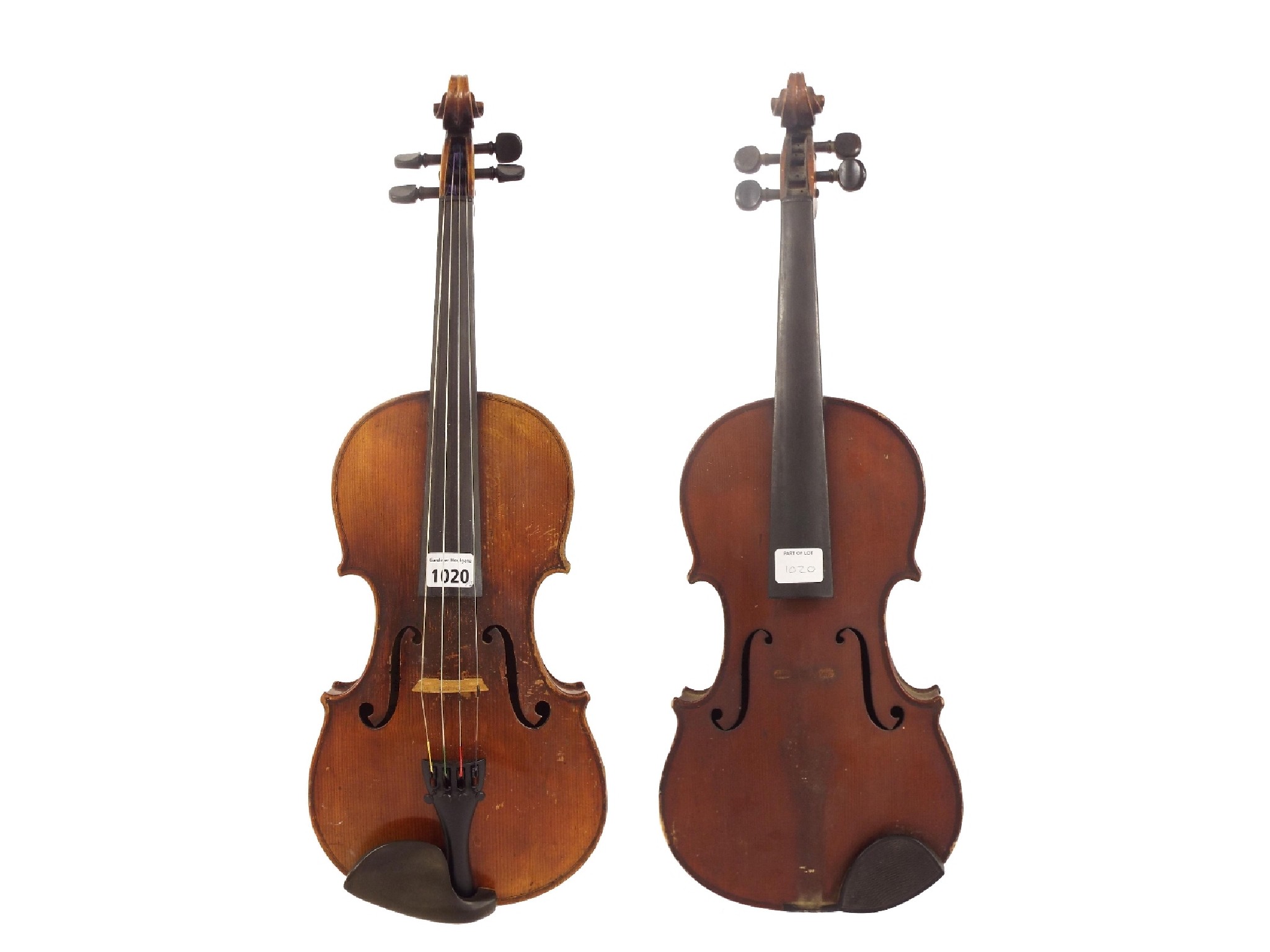 Appraisal: French Stradivarius copy violin cm also a German violin circa