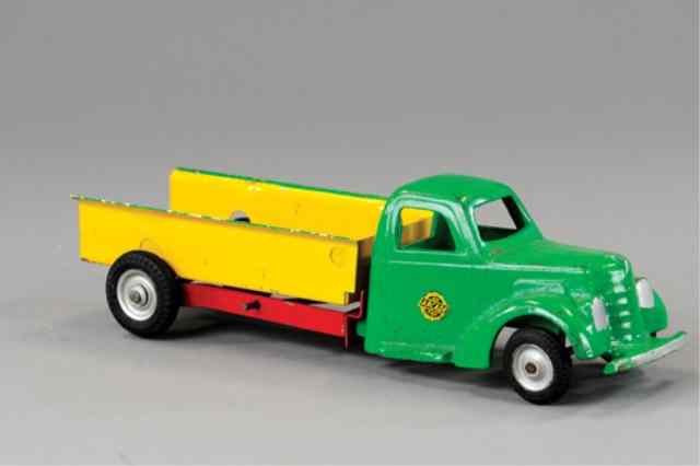 Appraisal: ARCADE DUMP TRUCK One of the last toys produced before