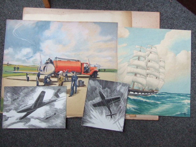 Appraisal: Dennis Millard th century A group of assorted watercolours and