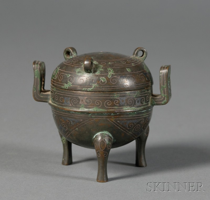 Appraisal: Miniature Bronze China Sung period th century cast in the