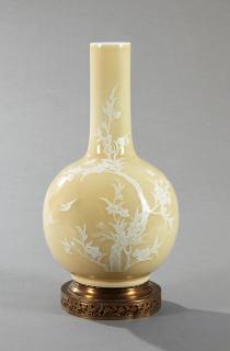 Appraisal: Chinese Kuang Hsu Bottle Form Vase c with enameled floral