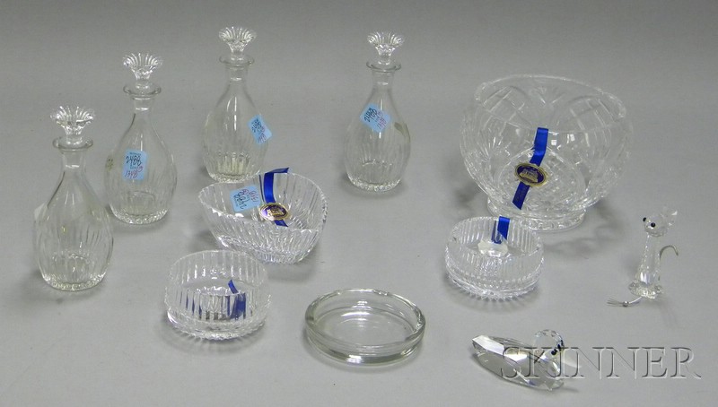 Appraisal: Ten Assorted Cut Colorless Crystal Table Items a set of