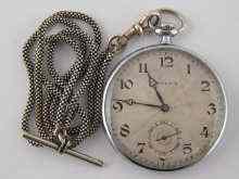 Appraisal: A steel open face pocket watch by Rolex signed to