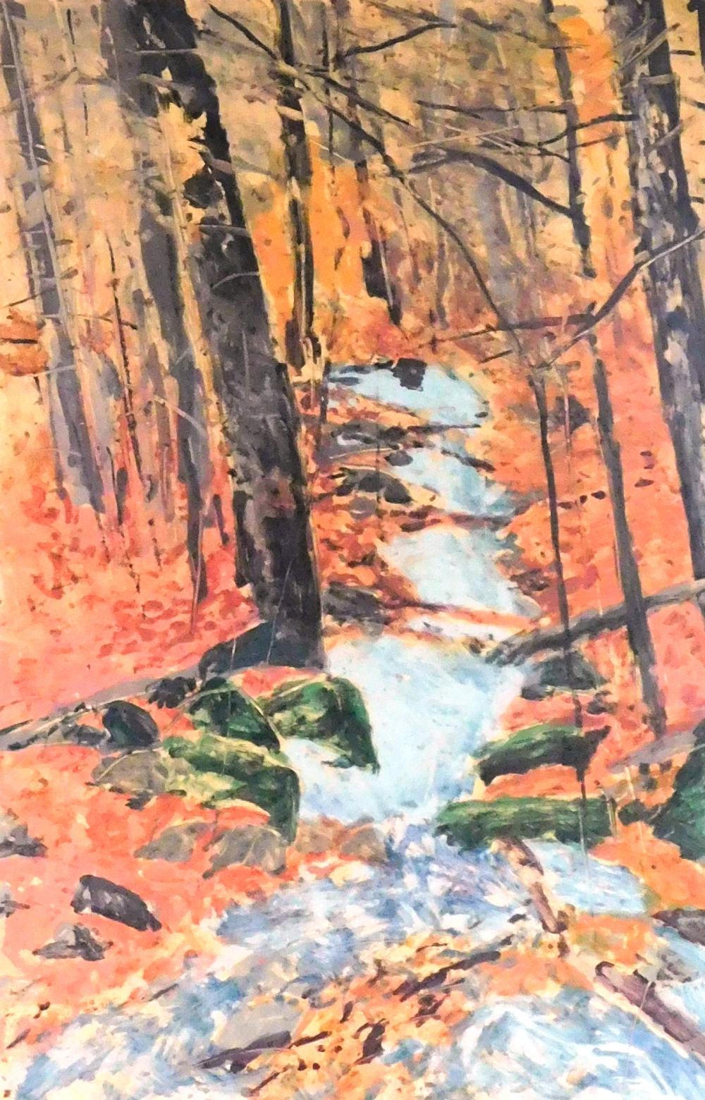 Appraisal: Forrest Lee Moses American - Shenandoah II monotype print wooded