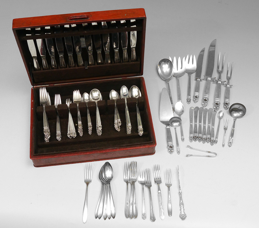 Appraisal: INTERNATIONAL ROYAL DANISH STERLING FLATWARE SET Approx pieces in the