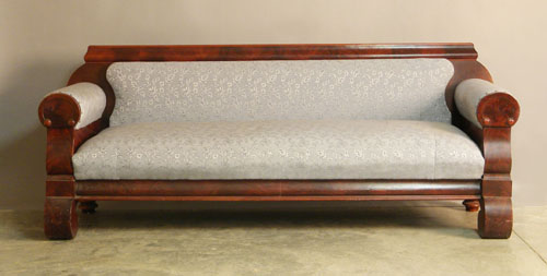 Appraisal: Classical mahogany sofa ca h l