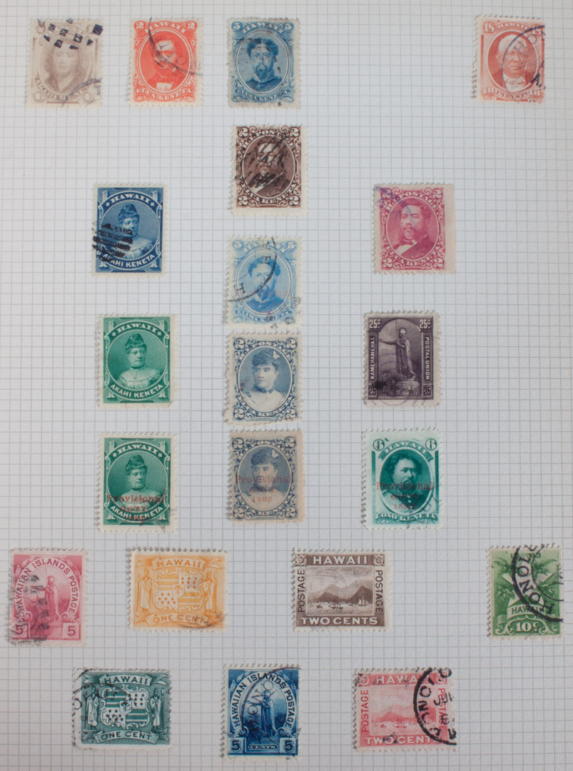 Appraisal: United States Possessions Collection on various album pages including Hawaii