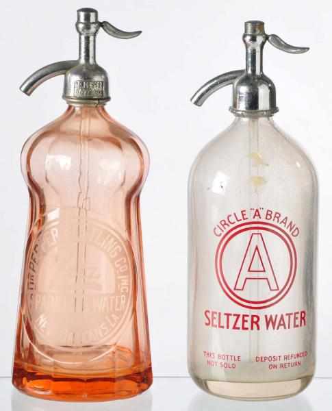 Appraisal: Lot of Seltzer Bottles Description The Zetz sparkling water is