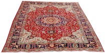 Appraisal: An Antique Tabriz A bright and lovely carpet with a