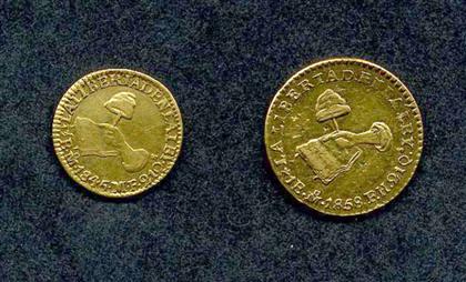 Appraisal: pieces Gold Coins Mexico escuda Mexico City mint Even wear