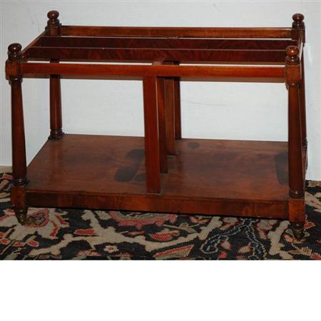 Appraisal: Regency Style Mahogany Canterbury Estimate -