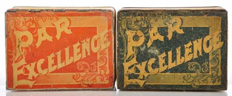 Appraisal: Lot of Square Corner Tobacco Tins Description Pre- lot of