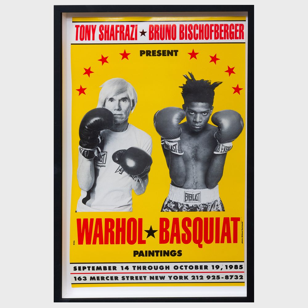 Appraisal: After Andy Warhol - and Jean-Michel Basquiat - Warhol-Basquiat Poster