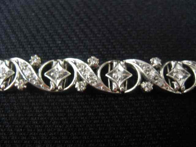 Appraisal: Diamond Bracelet diamonds totaling carats in k white gold ''