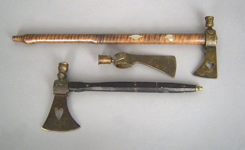 Appraisal: Three reproduction tomahawks