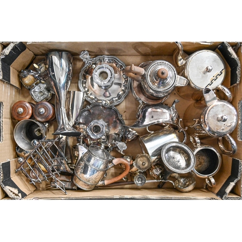 Appraisal: Miscellaneous plated ware to include various hollow wares chambersticks and