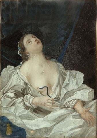 Appraisal: AN TH CENTURY PAINTING ON GLASS portraying loosely draped girl