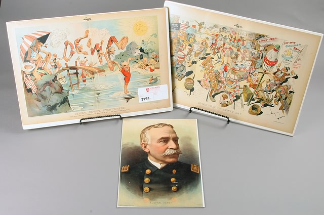 Appraisal: color lithographs from Judge and from the Philadelphia Inquirer all