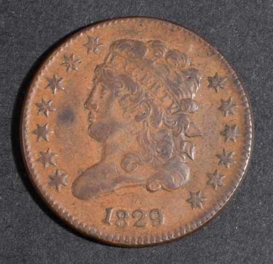 Appraisal: United States classic head type copper half cent AU- Estimate