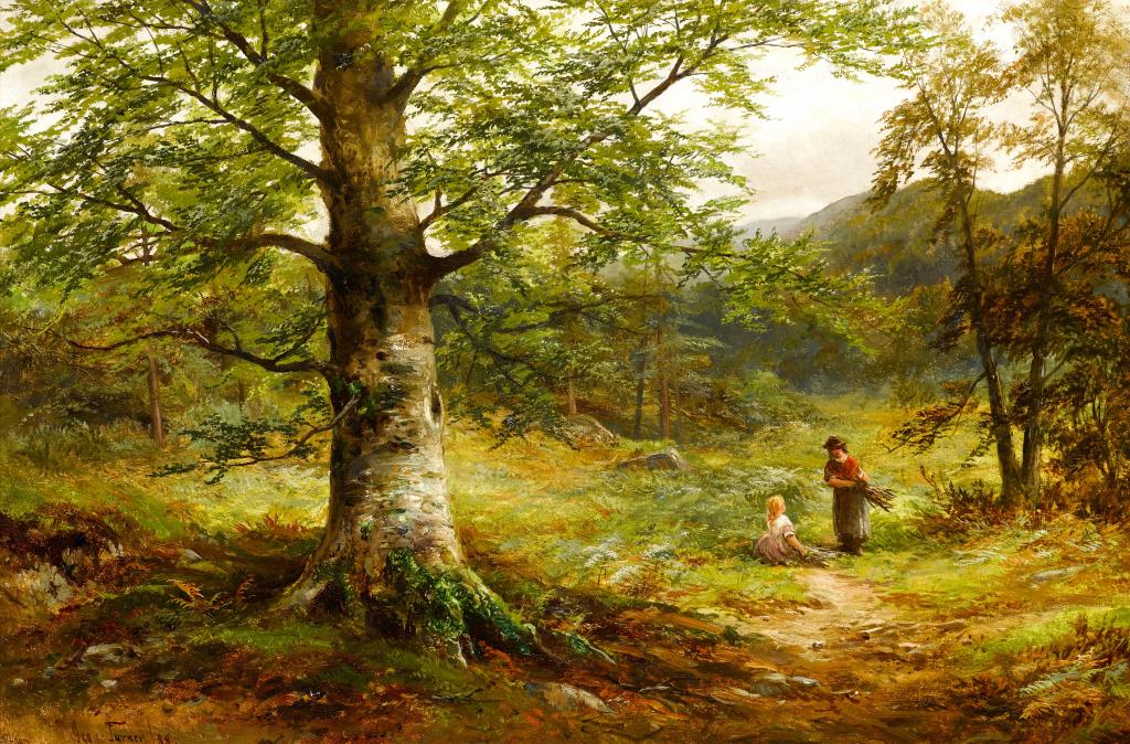 Appraisal: GEORGE TURNER - GATHERING BRACKEN signed and dated ' x