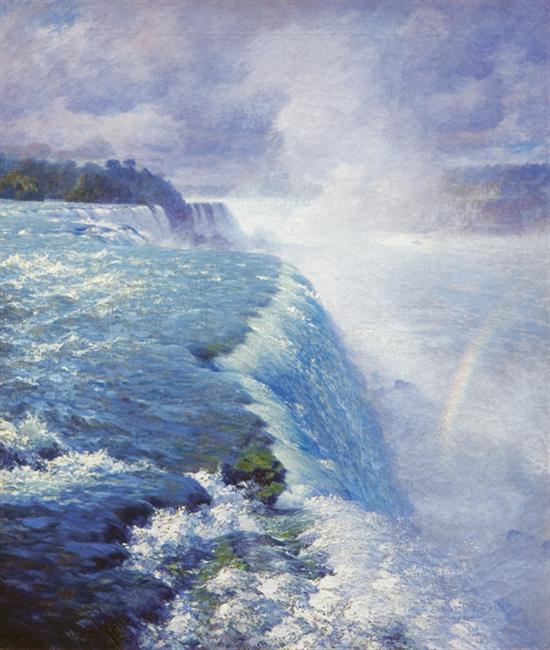 Appraisal: LEIGH WILLIAM ROBINSON American - ''Niagara Falls'' oil on canvas