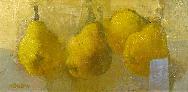 Appraisal: Property of various owners A Still Life of Four Pears