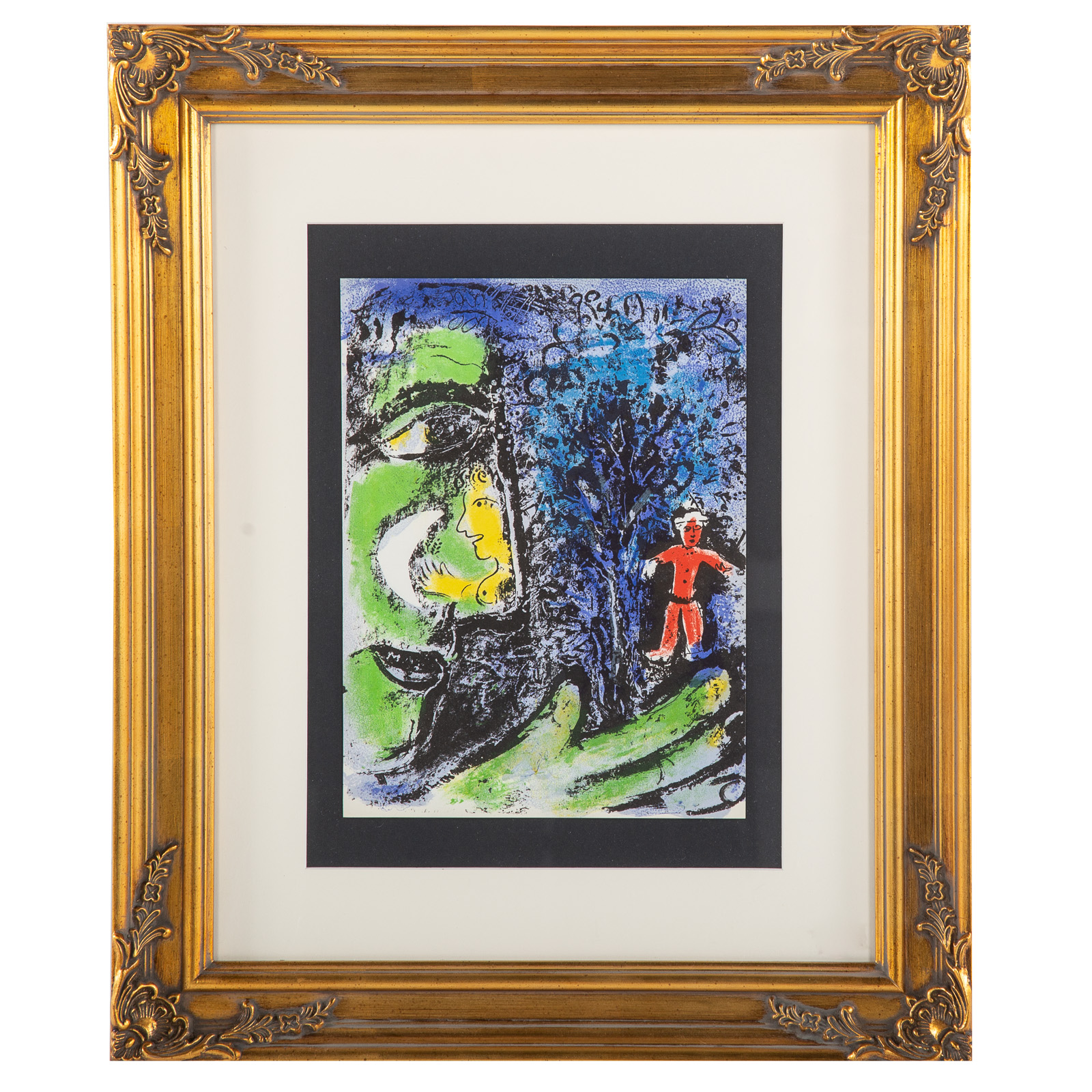 Appraisal: MARC CHAGALL PROFILE AND RED CHILD LITHOGRAPH Russian French -